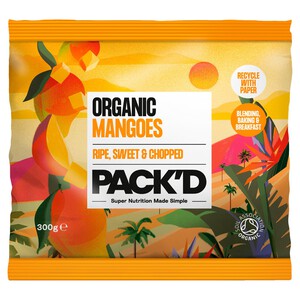 PACK'D Organic & Sweet Chopped Mango
