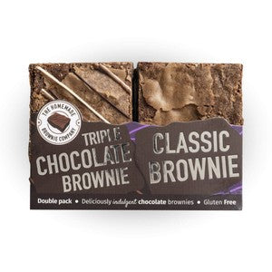 Homemade Brownie Co. GF Triple Chocolate & Classic Brownie Twin
