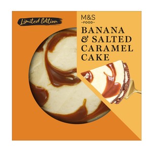 M&S Banana & Salted Caramel Cake Serves 6