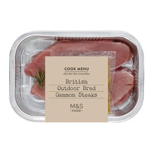 M&S Cook Menu 2 Honey & Mustard Gammon Steaks
