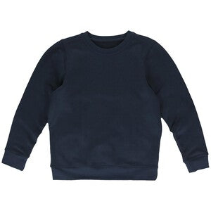 M&S Unisex Regular Fit School Sweatshirt, 6-7 Years, Navy