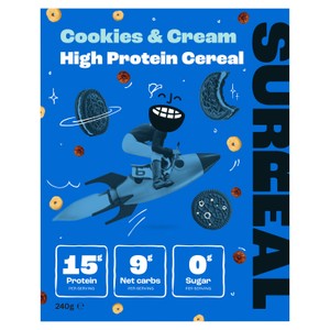 Surreal High Protein Low Sugar Cookies & Cream Cereal