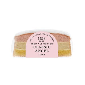 M&S Iced All Butter Classic Angel Cake