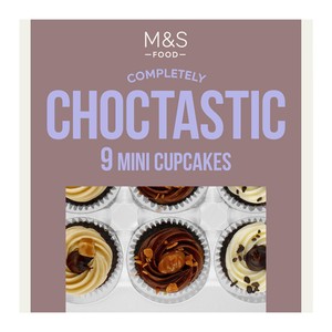 M&S 9 Choctastic Mini Cupcakes Serves 9