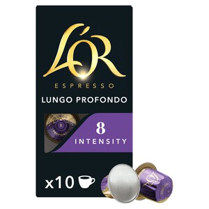 L'OR Lungo Profondo Coffee Pods x10 Intensity 8