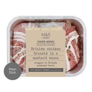 M&S Cook Menu Chicken with Bacon & Creamy Mustard Sauce