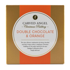 The Carved Angel Double Chocolate & Orange Christmas Pudding, Serves 3-4