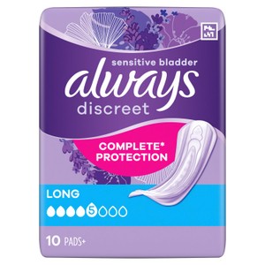 Always Discreet Incontinence Pads Long