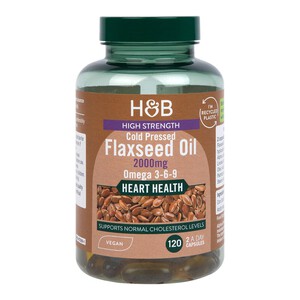 Holland & Barrett Vegan High Strength Flaxseed Triple Omega 3-6-9 Oil