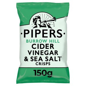 Pipers Burrow Hill Cider Vinegar & Sea Salt Sharing Bag Crisps