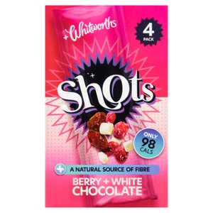 Whitworths Shots Snack Pack Berry & White Chocolate