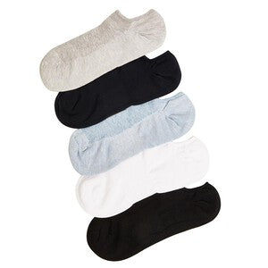 M&S Collection Womens Ultimate Comfort Trainer Liners, 3-5 White Mix