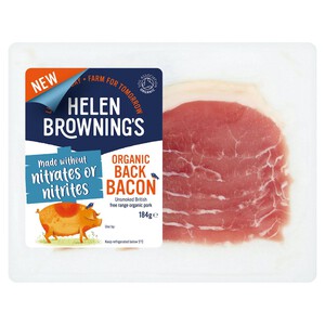 Helen Browning's Organic Unsmoked Back Bacon without Nitrates