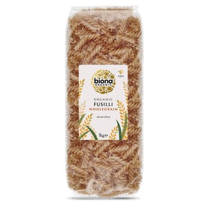 Biona Organic Whole Wheat Fusilli Pasta