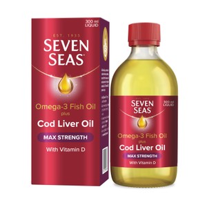 Seven Seas Cod Liver Oil Plus Omega-3 Maximum Strength Liquid