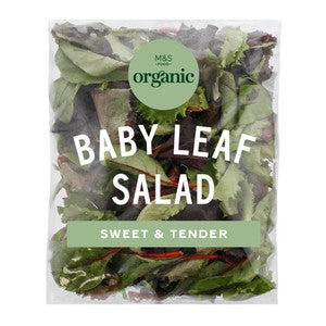 M&S Organic Baby Leaf Salad