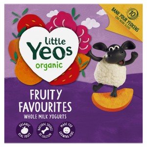 Yeo Valley Little Yeos Organic Fruity Favourites Smooth Yoghurts