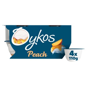 Oykos Peach Luxury Greek Style Yoghurt