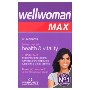 Vitabiotics Wellwoman Max Health & Vitality Tablets