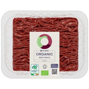 Ocado Organic Grass-Fed Lean Beef Steak Mince 5% Fat