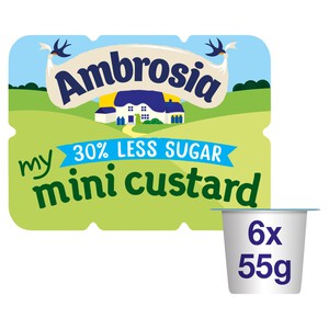Ambrosia Custard Mini Pots 30% Reduced Sugar