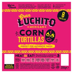 Gran Luchito Small Gluten Free Corn Shell Tortilla Taco Wraps