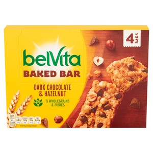 Belvita Dark Chocolate & Hazelnut Baked Bar  Multipack