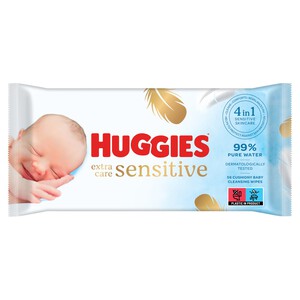 Huggies Extra Care Sensitive 99% Water Baby Wipes
