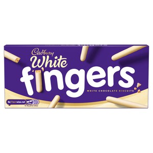 Cadbury Dairy Milk Fingers White Chocolate Biscuits