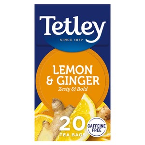 Tetley Herbal Zingy Lemon & Ginger Tea Bags