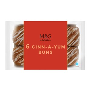 M&S 6 Cinn-a-yum buns