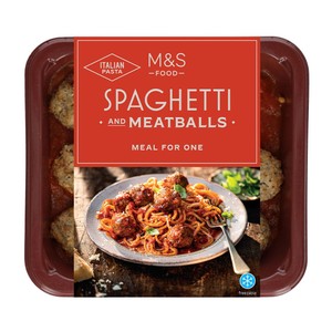M&S Spaghetti & Meatballs in a Tomato Sauce