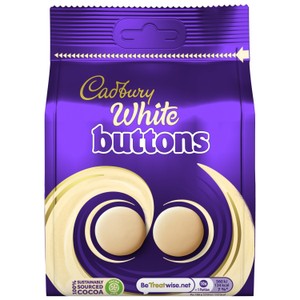 Cadbury White Chocolate Buttons Bag