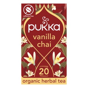 Pukka Organic Vanilla Chai Tea x20 Home-Compostable Herbal Tea Bags