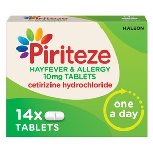Piriteze Hayfever & Allergy Relief Antihistamine Cetirizine