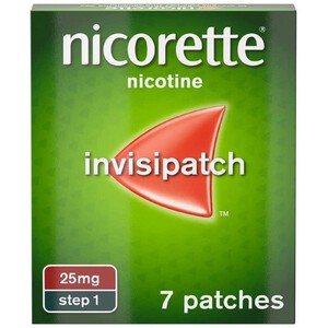 Nicorette Invisi 25mg Patch, (7 Patches), Quit Smoking Aid, Nicotine Patch