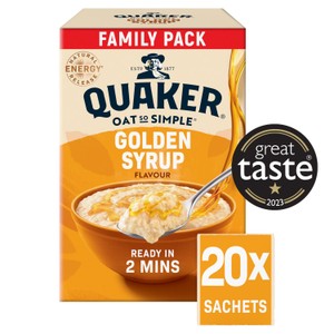 Quaker Oat So Simple Family Pack Golden Syrup Porridge Sachets Cereal