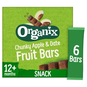 Organix Apple & Date Fruit Bars Toddler Snacks Multipack 12 months+