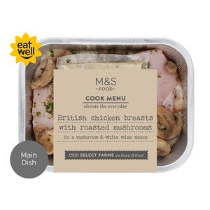 M&S Cook Menu Chicken with Mushroom & White Wine Sauce