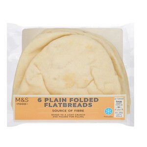 M&S White Folded Flatbreads