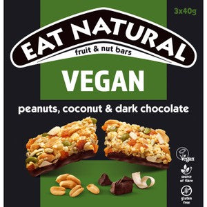 Eat Natural Simply Vegan Peanuts Coconut & Chocolate Bars