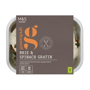 M&S Gastropub Brie & Spinach Gratin Side
