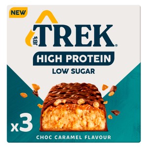 TREK High Protein Low Sugar Choc Caramel Protein Bars Multipack