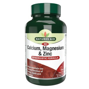 Natures Aid Calcium, Magnesium & Zinc Supplement Tablets