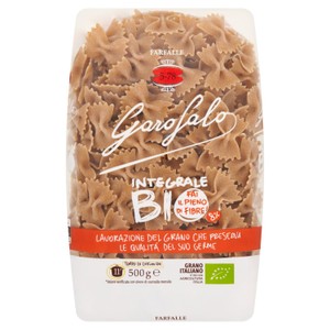 Garofalo Wholewheat Organic Farfalle Dry Pasta