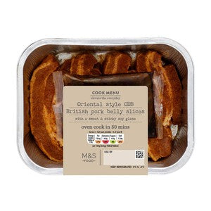 M&S Cook Menu Oriental Style Pork Belly Slices