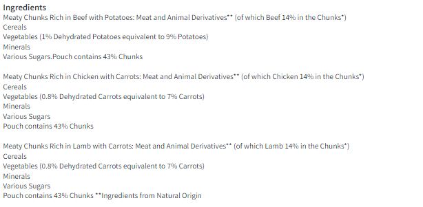 Winalot Meaty Chunks Senior Mixed in Gravy Wet Dog Food 12x100g