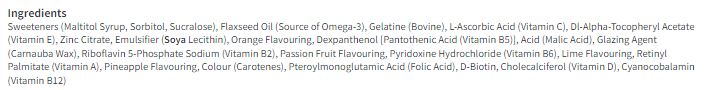 Bassetts Tropical Omega 3 & Multivitamins 7-11yrs , 30 per pack
