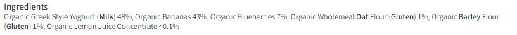 Little Freddie Blueberry & Banana Yoghurt Baby Pouch Multipack 6+ Months 6 x 100g