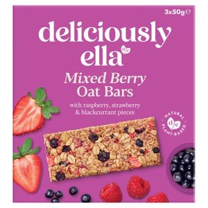 Deliciously Ella Mixed Berry Oat Bars 3 x 50g Multipack 3 x 50g - British Goodies Online
